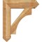 Ekena Millwork Westlake Arts and Crafts Rough Sawn Bracket w/ Offset Brace, Western Red Cedar, 8"W x 28"D x 32"H BKT0806X28X32WTL03RWR - alternate 2